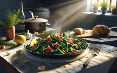 Acelgas salteadas con jamón: receta fácil y deliciosa