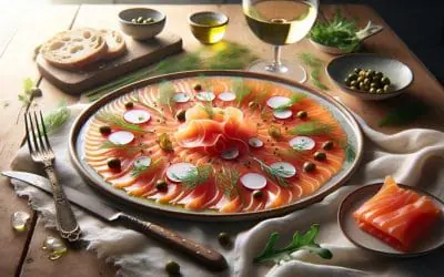 Carpaccio de salmón: receta fresca y sencilla