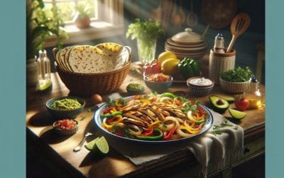 Fajitas saludables de pollo, cebolla y pimientos: receta fácil y deliciosa